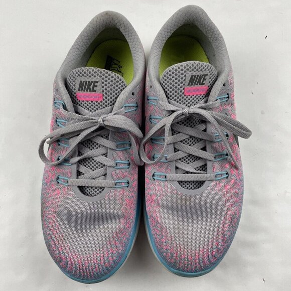 Nike Free RN Distance Athletic Running Shoe Women’s 9 827116-006 Gray Pink - Picture 8 of 9